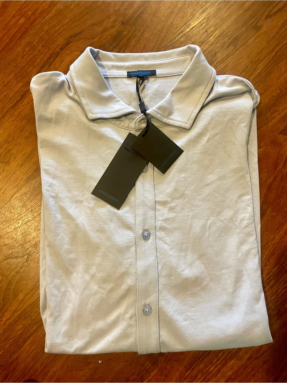 Men's Light Gray Casual Button-Down Shirt